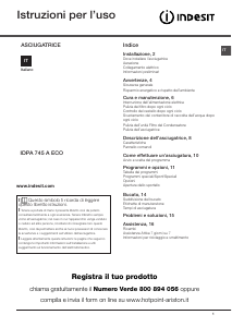 Manuale Indesit IDPA 745 A ECO Asciugatrice