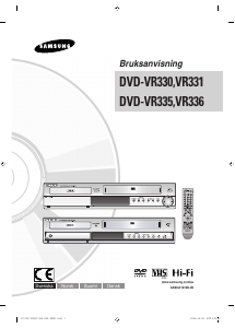 Käyttöohje Samsung DVD-VR336 DVD-soitin