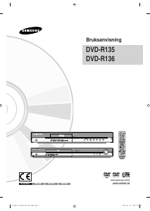 Bruksanvisning Samsung DVD-R136 DVD spelare