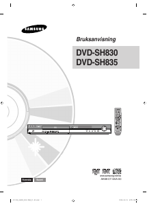 Bruksanvisning Samsung DVD-SH830 DVD spelare