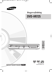 Brugsanvisning Samsung DVD-HR725 DVD afspiller