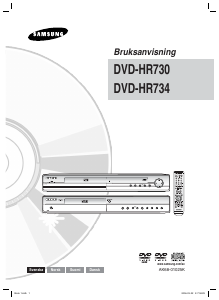 Bruksanvisning Samsung DVD-HR730 DVD-spiller