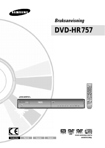Bruksanvisning Samsung DVD-HR757 DVD spelare