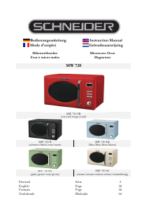 Mode d’emploi Schneider MW 720 Micro-onde