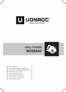 Manual de uso Vonroc WC502AC Rozadora