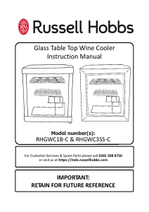 Manual Russell Hobbs RHGWC1B-C Wine Cabinet