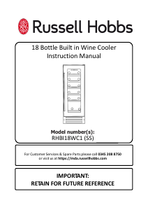 Manual Russell Hobbs RHBI18WC1SS Wine Cabinet