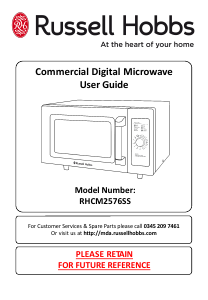 Manual Russell Hobbs RHCM2576SS Microwave