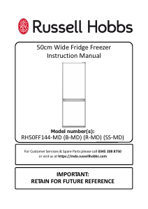 Manual Russell Hobbs RH50FF144B-MD Fridge-Freezer