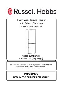 Manual Russell Hobbs RH55FF176B Fridge-Freezer