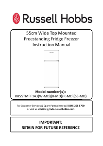Manual Russell Hobbs RH55TMFF143B-MD Fridge-Freezer