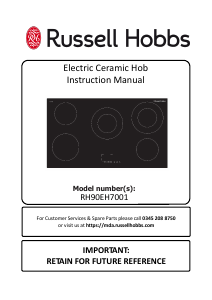 Handleiding Russell Hobbs RH90EH7001 Kookplaat