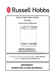 Manual Russell Hobbs RHBU60FREEZER-N Freezer