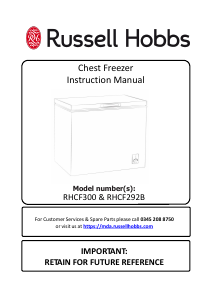 Manual Russell Hobbs RHCF292B Freezer