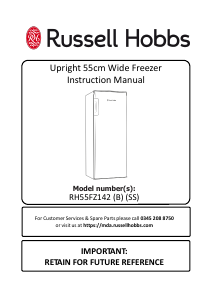 Manual Russell Hobbs RH55FZ142B Freezer