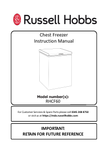 Manual Russell Hobbs RHCF60 Freezer