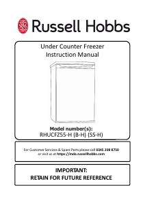 Manual Russell Hobbs RHUCFZ55-H Freezer