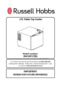 Manual Russell Hobbs RHCLRF17 Refrigerator