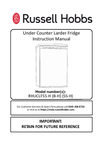 Handleiding Russell Hobbs RHUCLF55B-H Koelkast