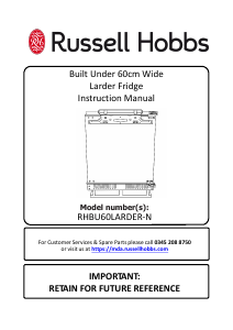 Manual Russell Hobbs RHBU60LARDER-N Refrigerator