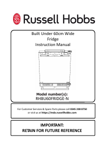 Handleiding Russell Hobbs RHBU60FRIDGE-N Koelkast