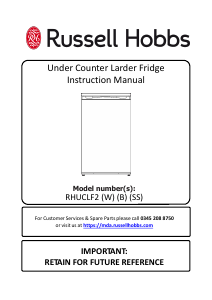Manual Russell Hobbs RHUCLF2B Refrigerator