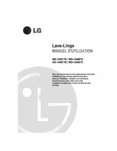 Mode d’emploi LG WD-14406TD Lave-linge