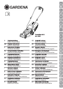 Manuál Gardena PowerMax 32 E Travní sekačka