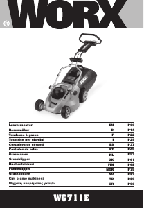 Manual Worx WG711E Lawn Mower