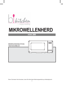 Bedienungsanleitung BiKitchen Mini 200 Mikrowelle