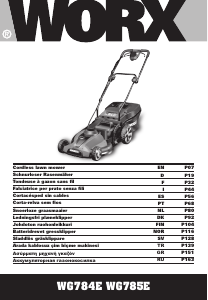 Handleiding Worx WG784E Grasmaaier