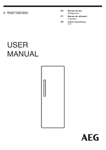 Bedienungsanleitung AEG RKB738E5MX Kühlschrank