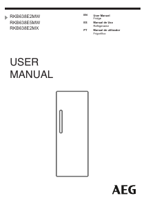 Manual AEG RKB638E5MW Refrigerator