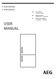 Manual AEG RCB736E4ML Fridge-Freezer