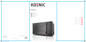 Manual de uso Koenic KMW 2321 DB Microondas