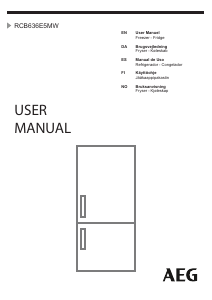 Manual de uso AEG RCB636E5MW Frigorífico combinado