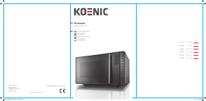Mode d’emploi Koenic KMW 4441 DB Micro-onde