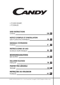 Manual Candy FCXE818XWIFI/E Oven