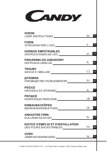 Priročnik Candy FCXP625X/E Pečica