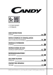 Manuál Candy FCXP818VX/E Trouba