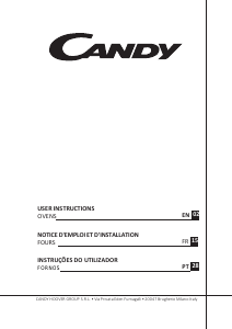 Manual Candy FCXP876X/E Oven