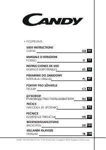 Руководство Candy FCDP818VX/E духовой шкаф