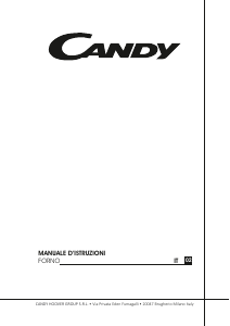 Manuale Candy FCXE886X/E Forno