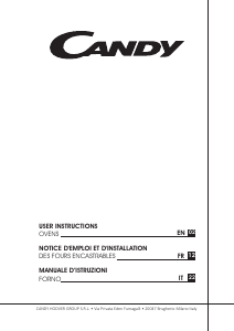 Handleiding Candy FCS502XE/E Oven