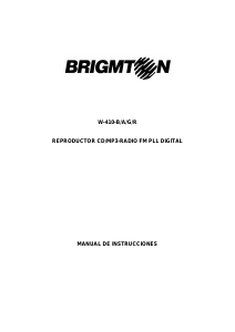 Manual de uso Brigmton W-410-A Set de estéreo