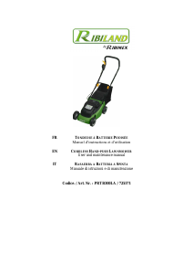 Manual Ribiland PRTB300LA RazerB300 Lawn Mower