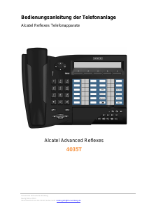 Bedienungsanleitung Alcatel Advanced Reflexes 4035T Telefon