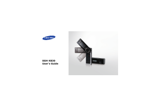 Manual Samsung SGH-X830 Mobile Phone
