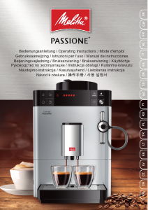 Manual de uso Melitta Passione Máquina de café