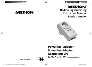 Mode d’emploi Medion P85049 (MD 87309) Adaptateur CPL